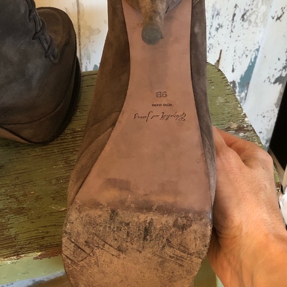 Elizabeth and James women's Suede Platform Booties Sz 9/39 - Picture 4 of 8